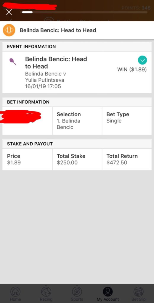 Matched Betting Slip