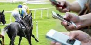 Punters using smartphones at horse race to track A/E ratio and ROI statistics